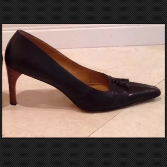 GUCCI Leather Tassel Toe Classic Heel Pumps 9 NICE - Picture 4 of 8